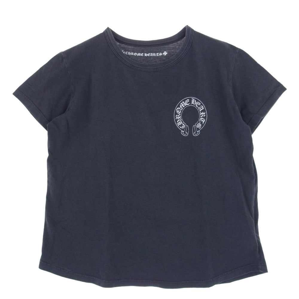 CHROME HEARTS クロムハーツ（原本無） 国内正規品 レディース ホースシュー プリント 半袖 Tシャツ グレー系 M【中古】