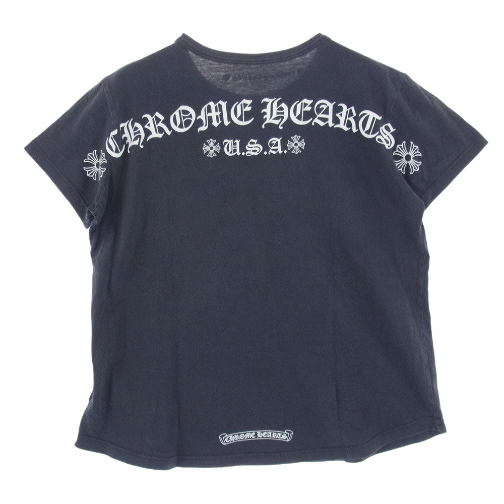 CHROME HEARTS クロムハーツ（原本無） 国内正規品 レディース ホースシュー プリント 半袖 Tシャツ グレー系 M【中古】