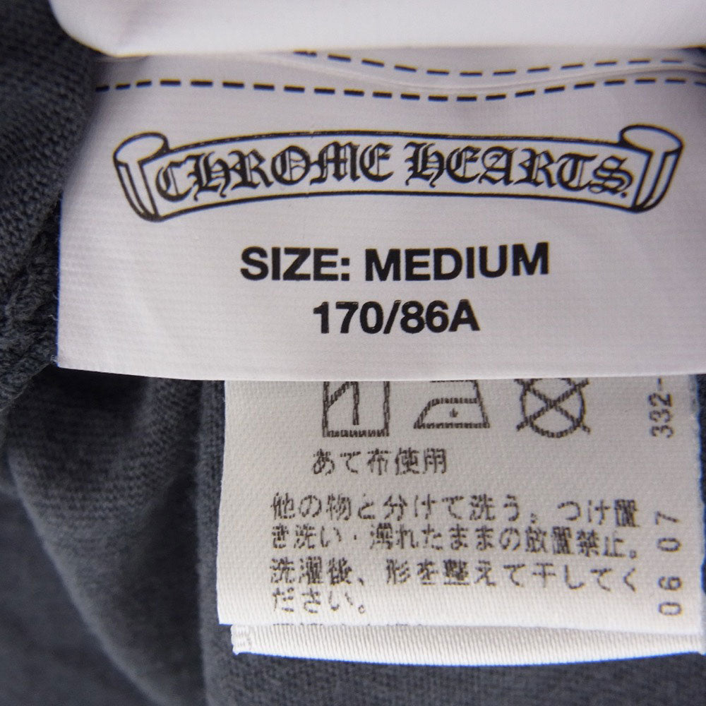 CHROME HEARTS クロムハーツ（原本無） 国内正規品 レディース ホースシュー プリント 半袖 Tシャツ グレー系 M【中古】