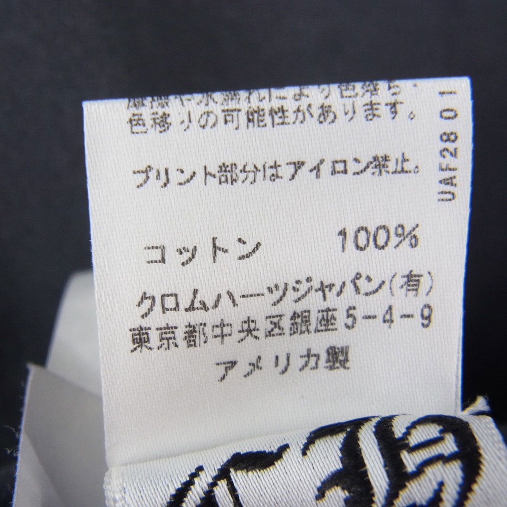 CHROME HEARTS クロムハーツ（原本無） 国内正規品 レディース ホースシュー プリント 半袖 Tシャツ グレー系 M【中古】