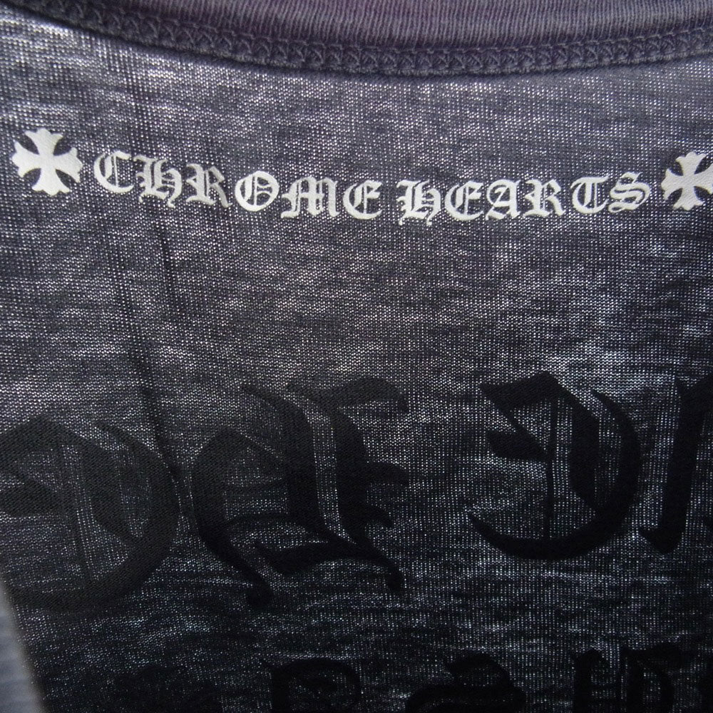 CHROME HEARTS クロムハーツ（原本無） 国内正規品 レディース ホースシュー プリント 半袖 Tシャツ グレー系 M【中古】