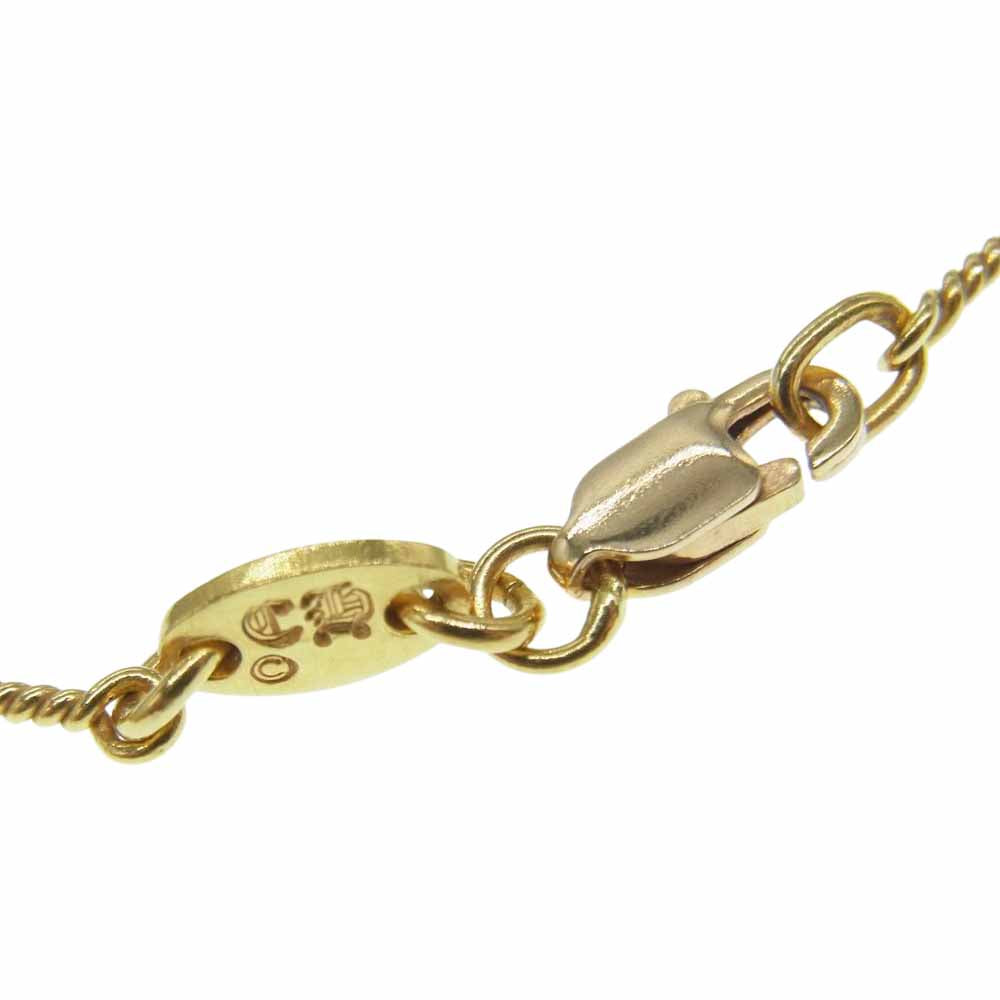 CHROME HEARTS クロムハーツ（原本有） 22K NECKCHAIN T16 16inch ツイストチェーン ネックレス 16インチ ゴールド系【中古】