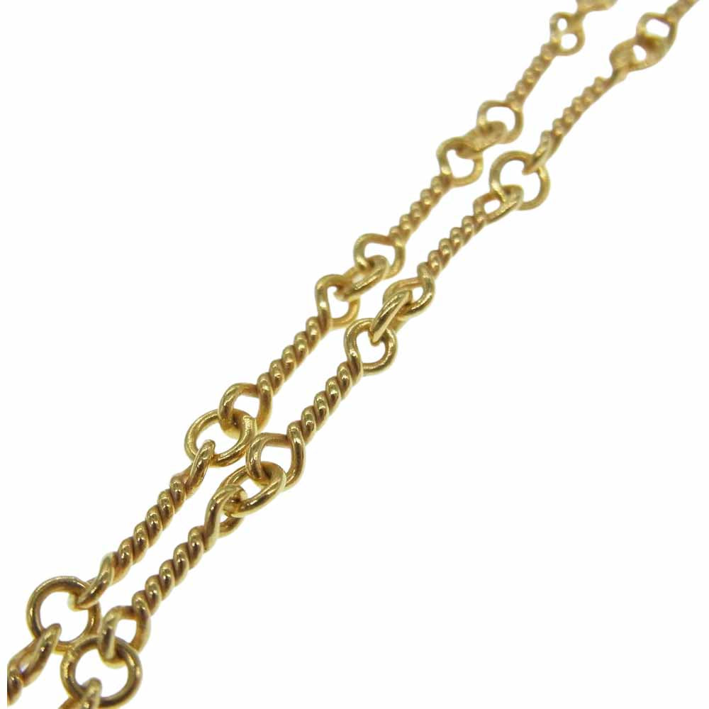CHROME HEARTS クロムハーツ（原本有） 22K NECKCHAIN T16 16inch ツイストチェーン ネックレス 16インチ ゴールド系【中古】