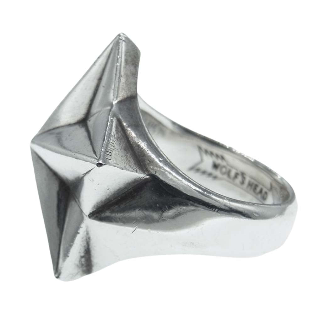 WACKO MARIA ワコマリア × WOLF'S HEAD STAR RING ウルフズヘッド スター リング シルバー系 18.5号【中古】