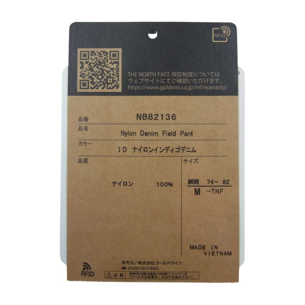 THE NORTH FACE ノースフェイス NB82136 NYLON DENIM FIELD PANT ナイロン デニム フィールド パンツ インディゴブルー系 M【極上美品】【中古】