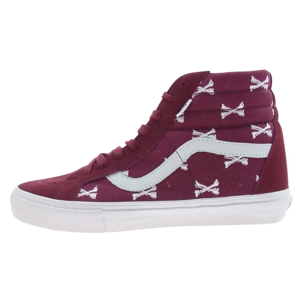 WTAPS ダブルタップス VN-OPW75Z6 × VANS バンズ SK8-Hi OG S スケート ハイ オージー スニーカー ワインレッド系 28cm【極上美品】【中古】