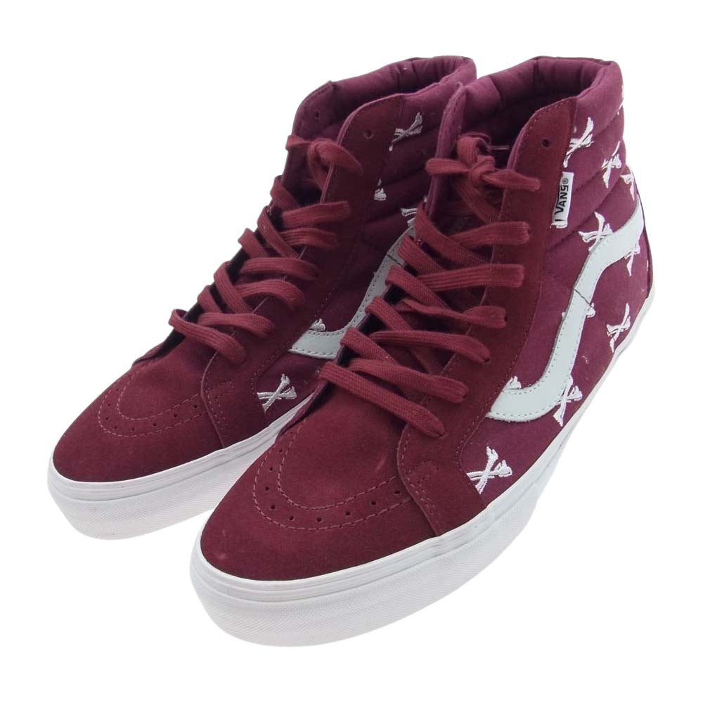 WTAPS ダブルタップス VN-OPW75Z6 × VANS バンズ SK8-Hi OG S スケート ハイ オージー スニーカー ワインレッド系 28cm【極上美品】【中古】