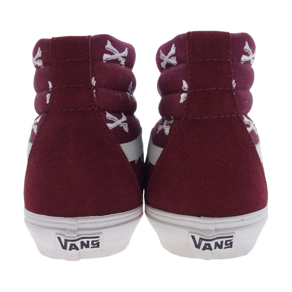 WTAPS ダブルタップス VN-OPW75Z6 × VANS バンズ SK8-Hi OG S スケート ハイ オージー スニーカー ワインレッド系 28cm【極上美品】【中古】