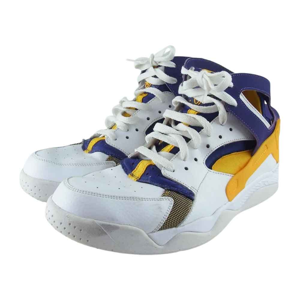 NIKE ナイキ 705005-101 AIR FLIGHT HUARACHE WHITE GAME ROYAL エア フライト ハラチ ホワイト ゲーム ロイヤル スニーカー ホワイト系 28.5cm【中古】