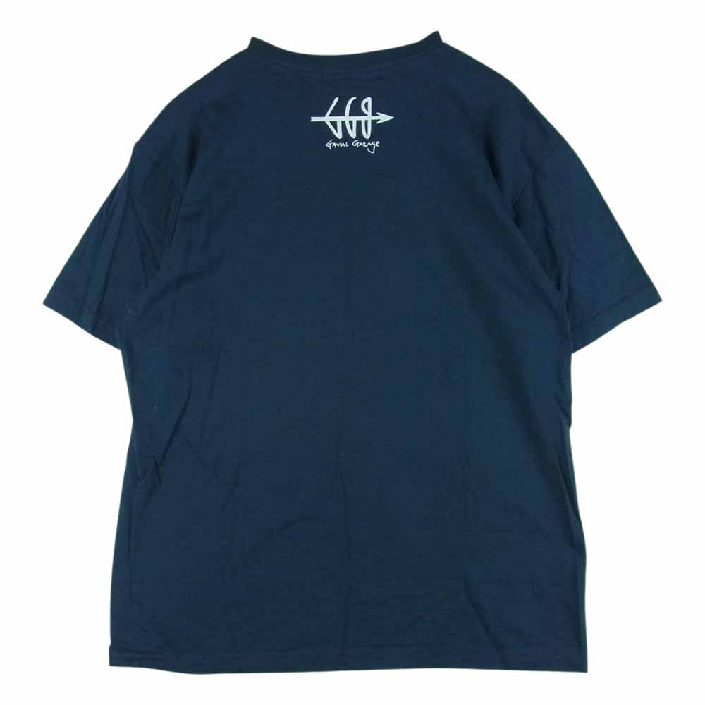 GAVIAL ガヴィル GVL-GG-46 S/S TEE CASSETTE 半袖 Tシャツ コットン 中国製 ネイビー系 L【中古】