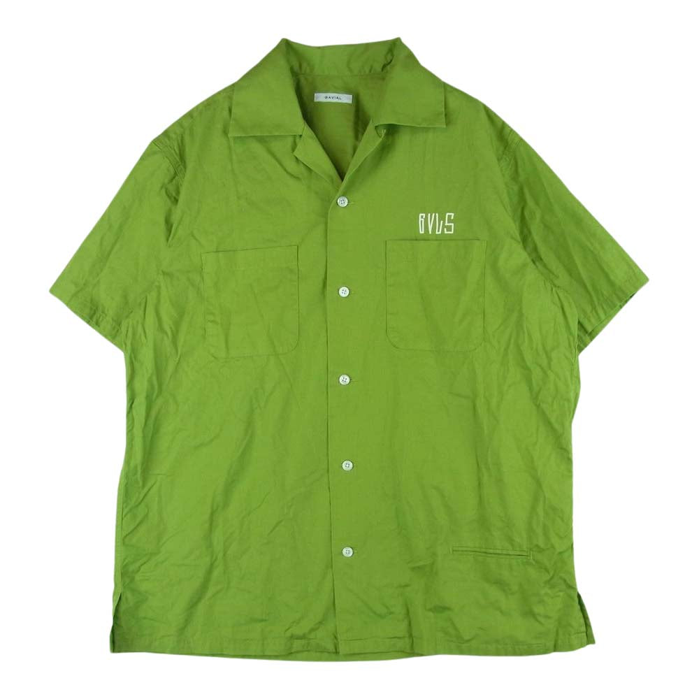 GAVIAL ガヴィル 23SS GVL-23SST-0564 S/S BOWLING SHIRTS ボーリング 半袖 シャツ グリーン系【中古】