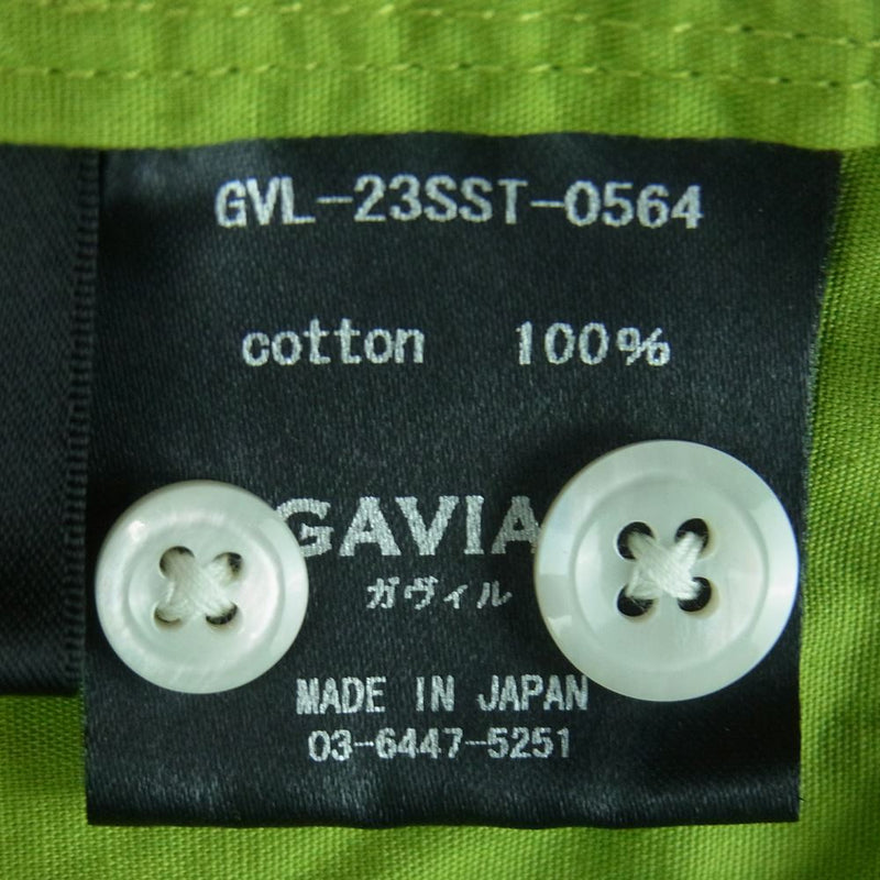 GAVIAL ガヴィル 23SS GVL-23SST-0564 S/S BOWLING SHIRTS ボーリング 半袖 シャツ グリーン系