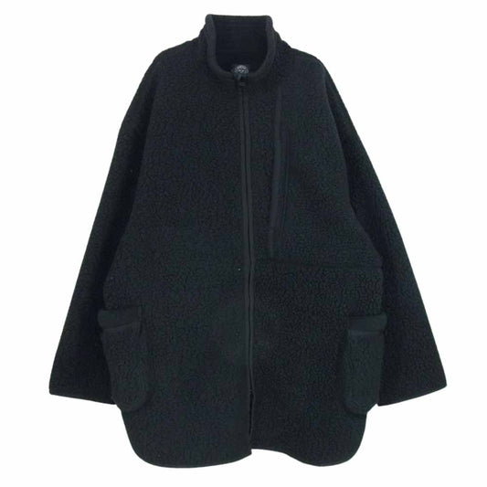 PORTER CLASSIC ポータークラシック 21AW FLEECE SHIRT JACKET フリース シャツ ジャケット ブラック系 3【中古】