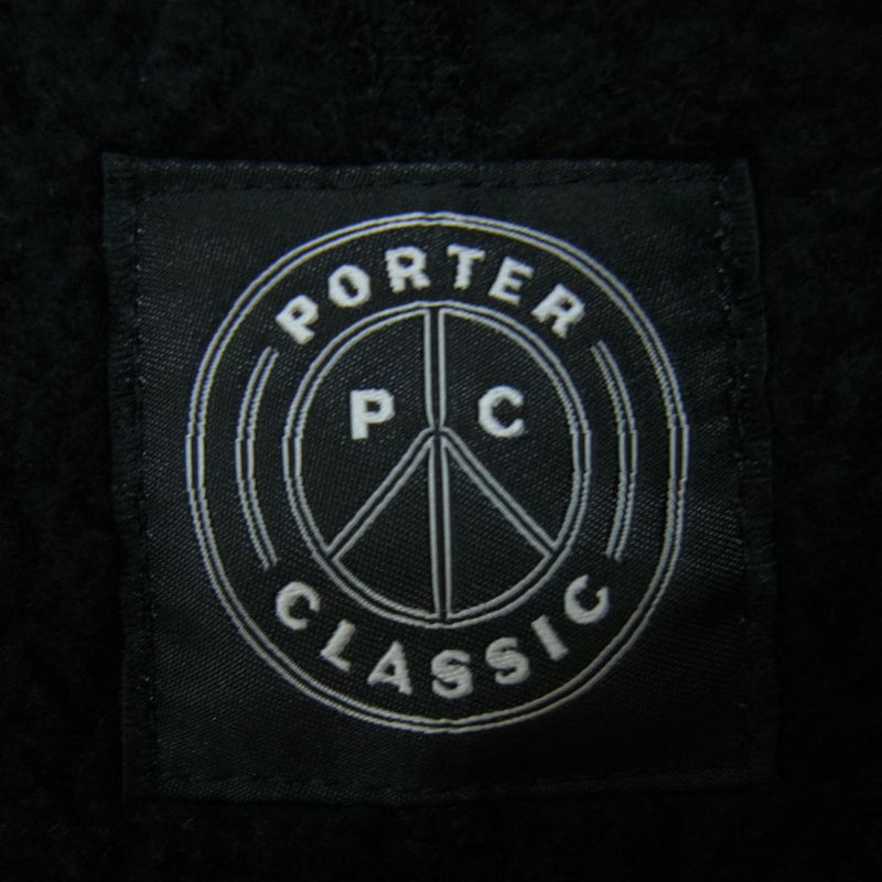 PORTER CLASSIC ポータークラシック 21AW FLEECE SHIRT JACKET フリース シャツ ジャケット ブラック系 3【中古】