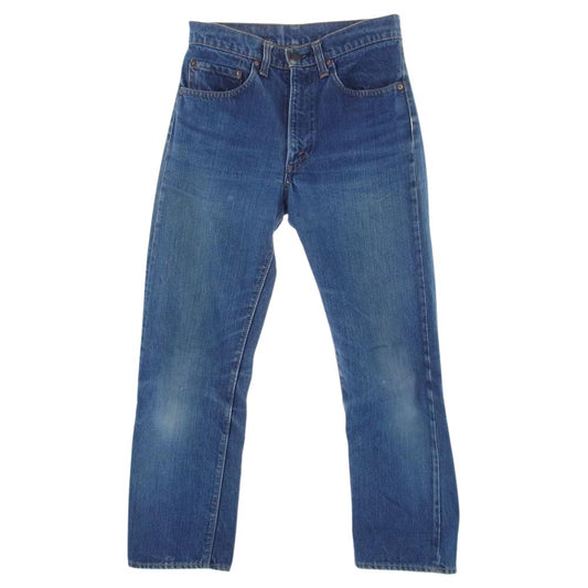 Levi's リーバイス 505 0217 ボタン裏5 BIGE 片面タブ 42TALON ジップ インディゴブルー系 W28L28【中古】