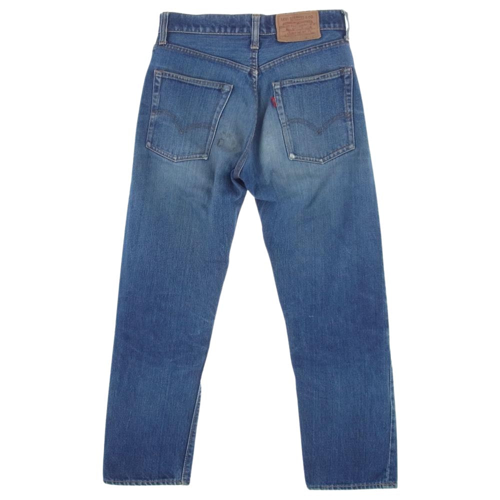 Levi's リーバイス 505 0217 ボタン裏5 BIGE 片面タブ 42TALON ジップ インディゴブルー系 W28L28【中古】