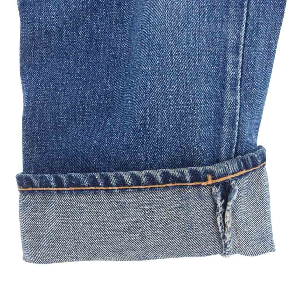 Levi's リーバイス 505 0217 ボタン裏5 BIGE 片面タブ 42TALON ジップ インディゴブルー系 W28L28【中古】