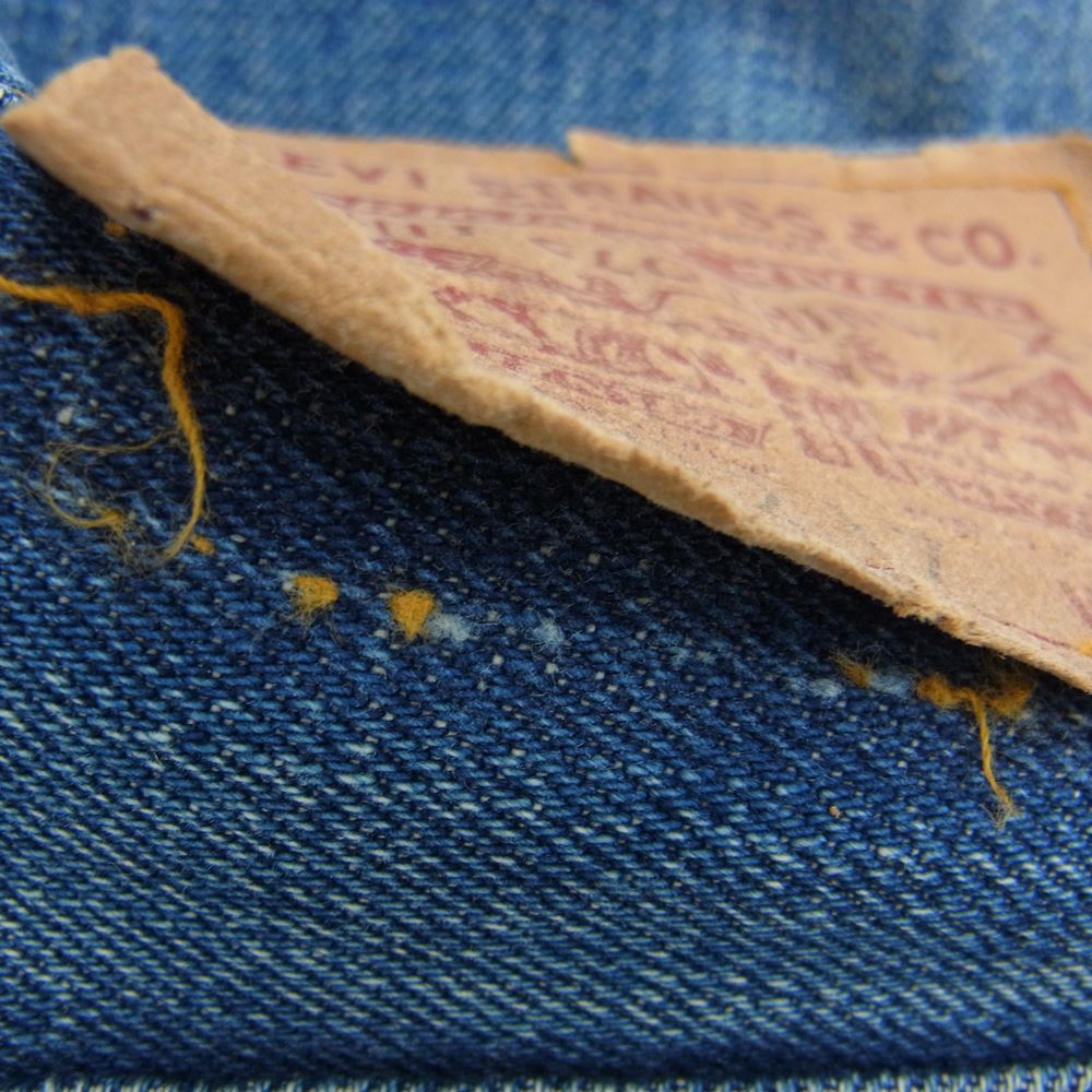 Levi's リーバイス 505 0217 ボタン裏5 BIGE 片面タブ 42TALON ジップ インディゴブルー系 W28L28【中古】