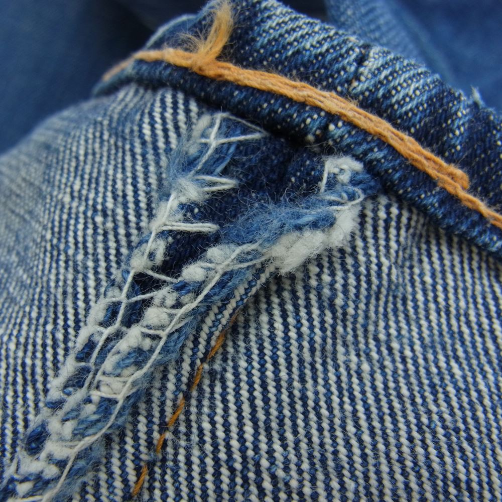 Levi's リーバイス 505 0217 ボタン裏5 BIGE 片面タブ 42TALON ジップ インディゴブルー系 W28L28【中古】