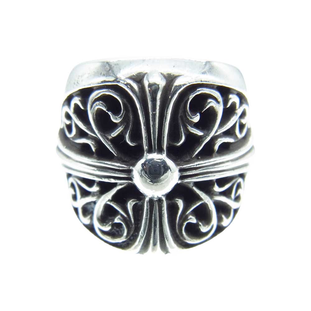 CHROME HEARTS クロムハーツ（原本無） CLASSIC OVAL クラシックオーバルクロス リング 約18.5号【中古】