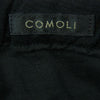 COMOLI コモリ 23SS X01-03023 リネン Wクロス ドロースト リング パンツ 日本製 ブラック系 2【極上美品】【中古】