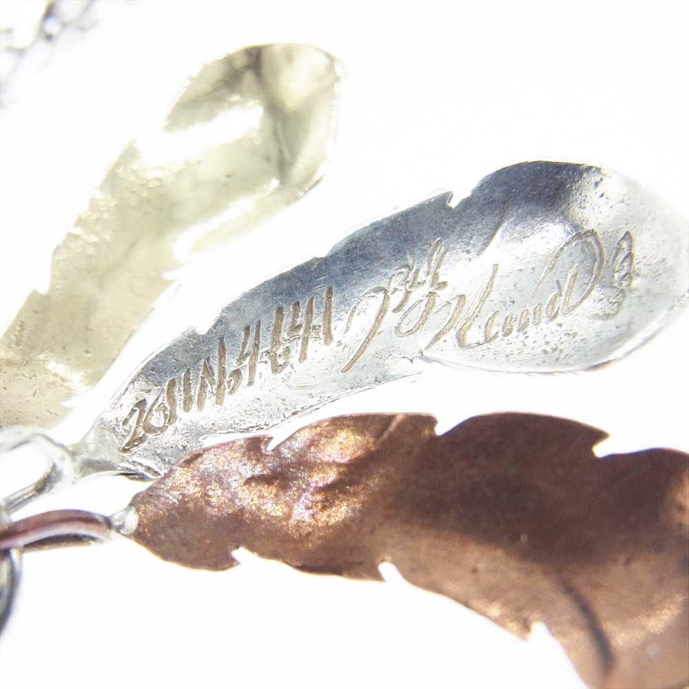 BIGHAND ビッグハンド 2011 3連 フェザー ネックレス シルバー系【中古