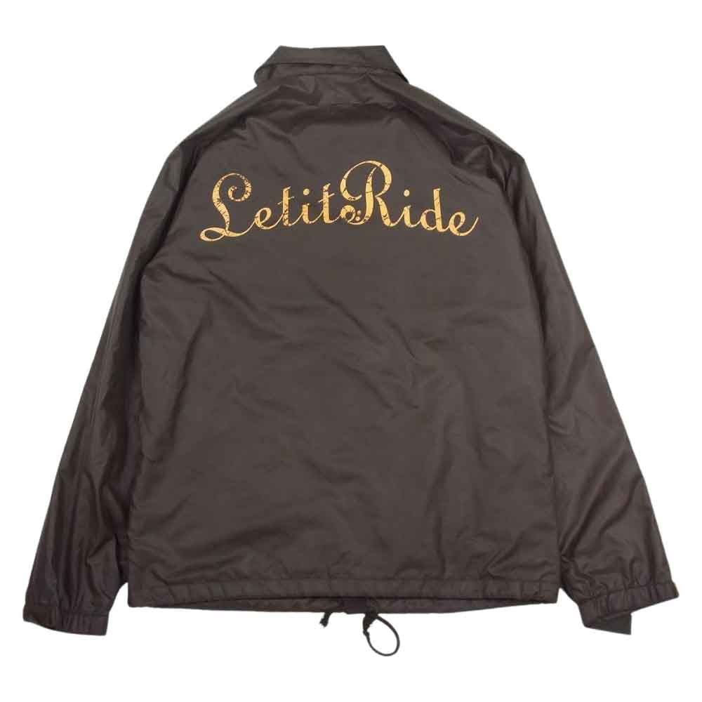 LET IT RIDE レットイットライド ナイロン コーチ ジャケット ブラウン系 M【中古】