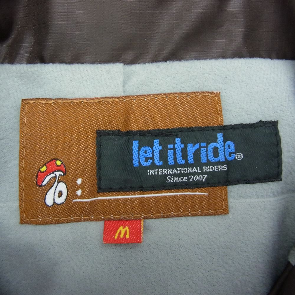 LET IT RIDE レットイットライド ナイロン コーチ ジャケット ブラウン