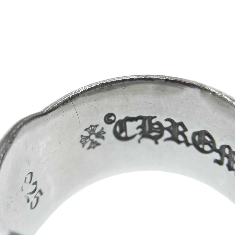 CHROME HEARTS クロムハーツ（原本有） スモール スクロール ラベル リング シルバー系 12号【中古】
