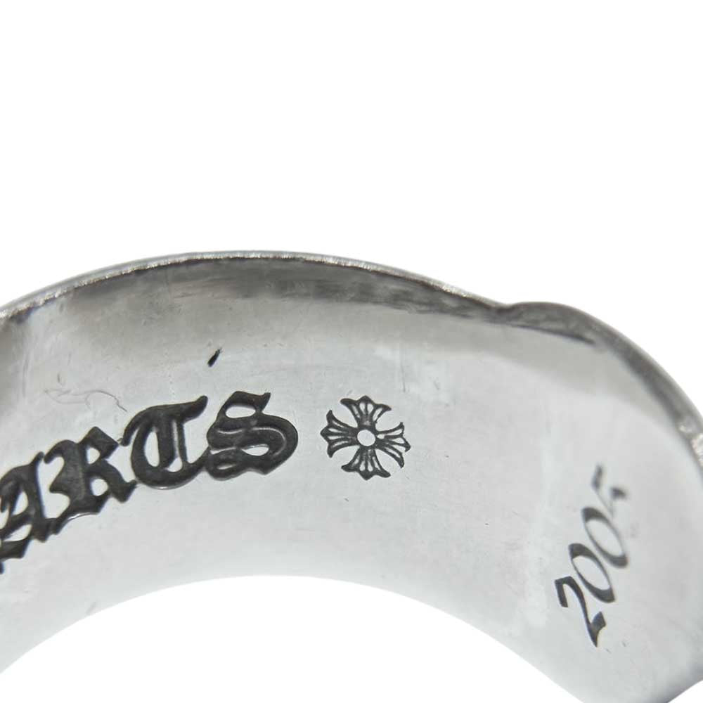 CHROME HEARTS クロムハーツ（原本有） スモール スクロール ラベル リング シルバー系 12号【中古】