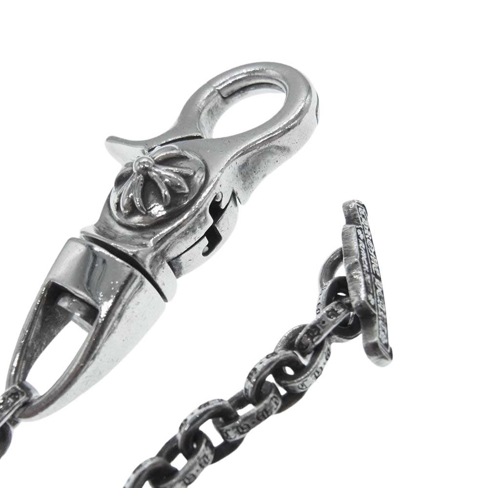 CHROME HEARTS クロムハーツ（原本有） PPR CHN W SCRL CATCH クリップ Tバー ペーパー ウォレットチェーン シルバー系【中古】
