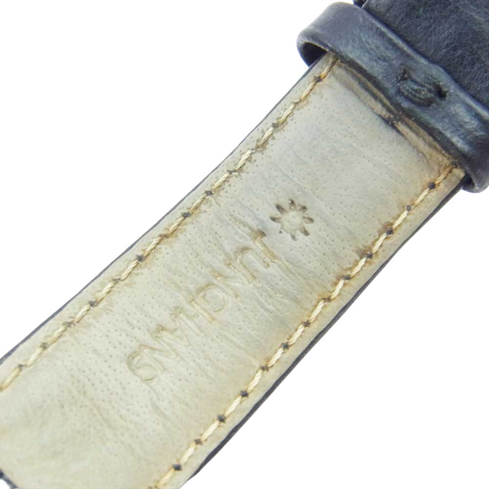 JUNGHANS ユンハンス CHRINOGRAPH クロノグラフ クォーツ 時計 WR5BAR レザーベルト ブラック系【中古】