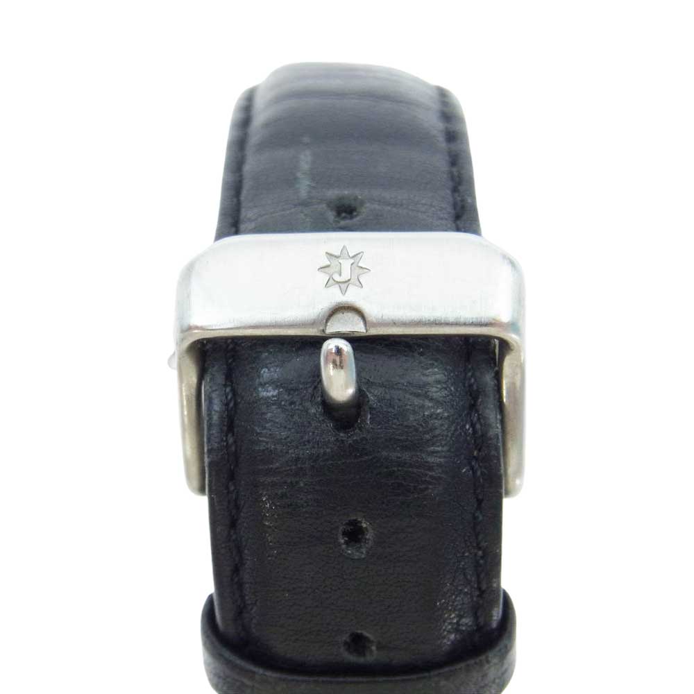 JUNGHANS ユンハンス CHRINOGRAPH クロノグラフ クォーツ 時計 WR5BAR レザーベルト ブラック系【中古】