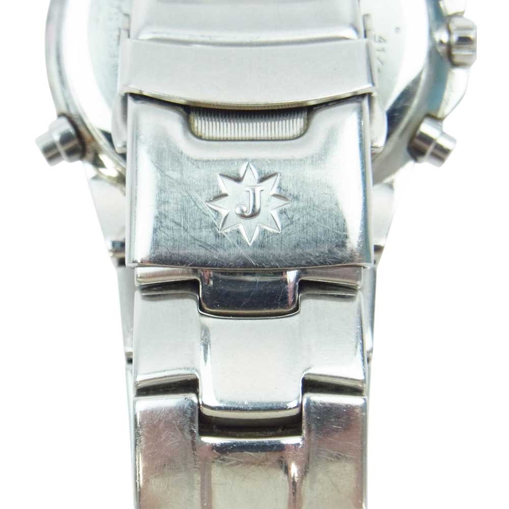JUNGHANS ユンハンス WORLD TIMERC HRINOGRAPH クロノグラフ クォーツ 時計 WR10BAR シルバー系【中古】