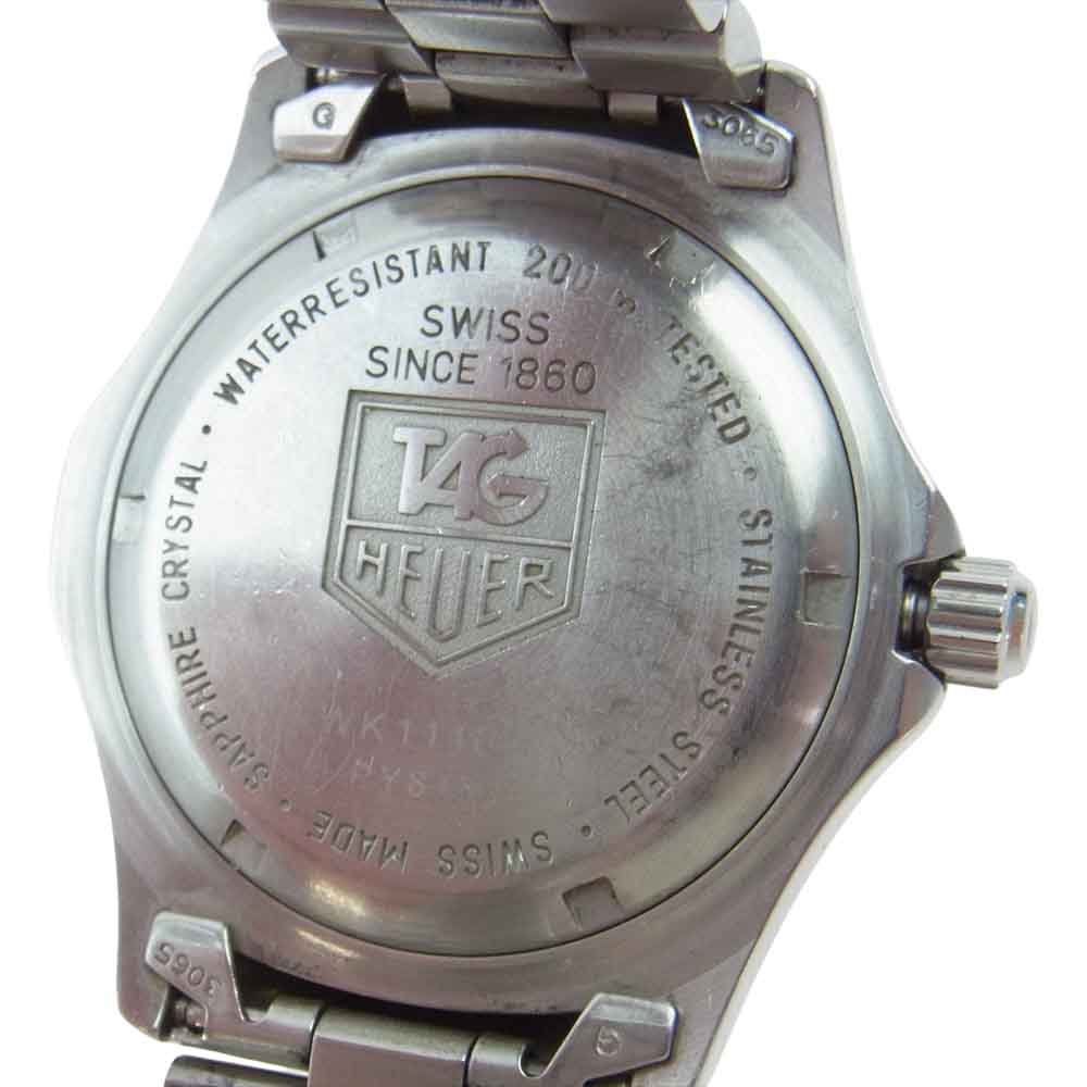 TAG HEUER タグホイヤー  WK1110-0 2000シリーズ 200m プロフェッショナル クオーツ カレンダー 黒文字盤 シルバー シルバー系【中古】