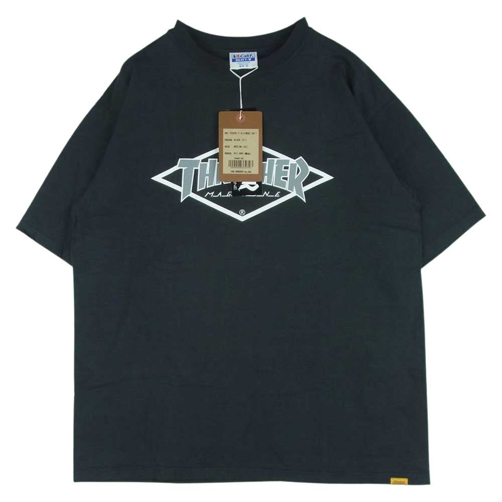 STANDARD CALIFORNIA スタンダードカリフォルニア THRASHER スラッシャー Diamond Logo 半袖 Tシャツ ブラック系 M 38 - 40【美品】【中古】