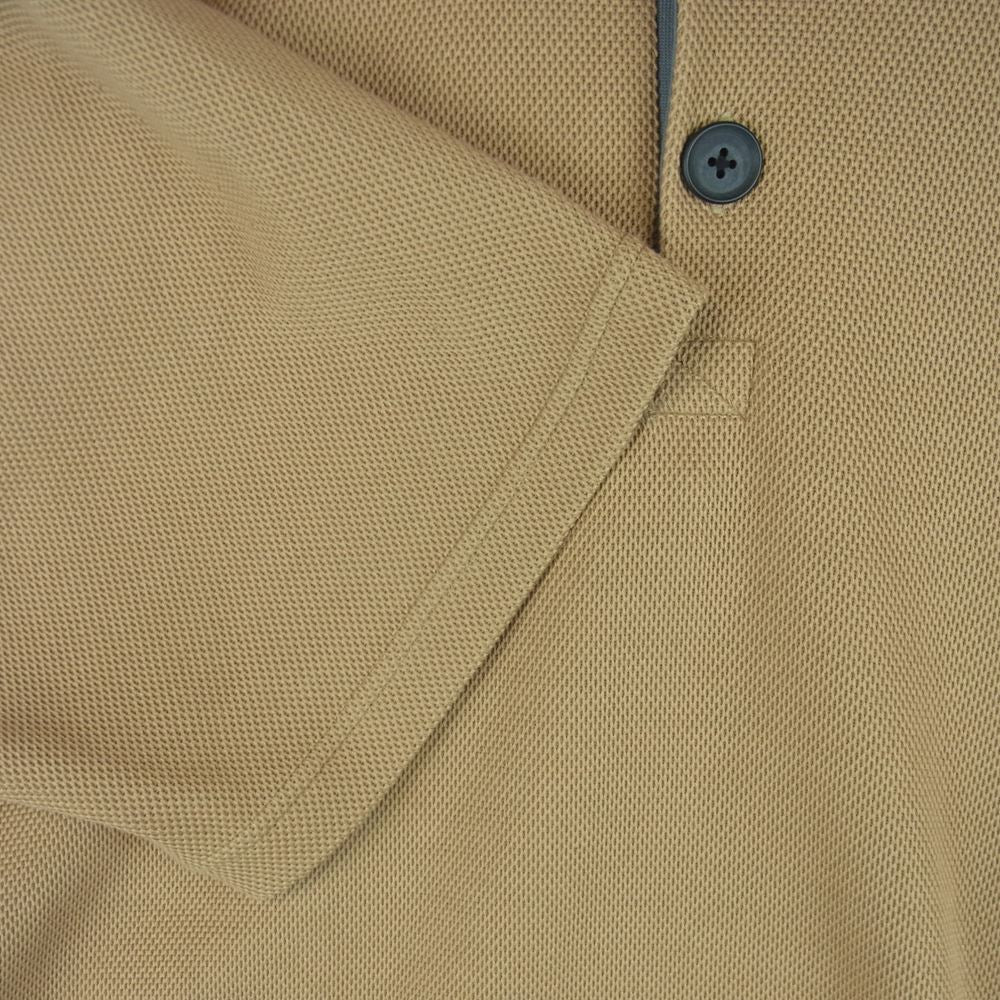 kolor カラー 20SS 20SCM-T03202 ビッグカノコ POLO 半袖 ポロ シャツ 日本製 ライトブラウン系 1【中古】