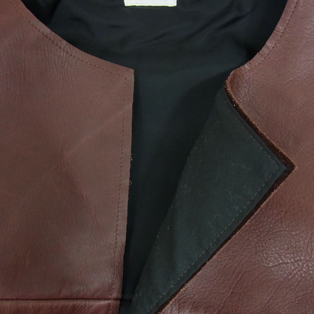 SUNSEA サンシー 21SS 吾亦紅別注 MOTOR CYCLE W JACKET モーター サイクル ダブル ジャケット ブラウン系 サイズ表記無【美品】【中古】