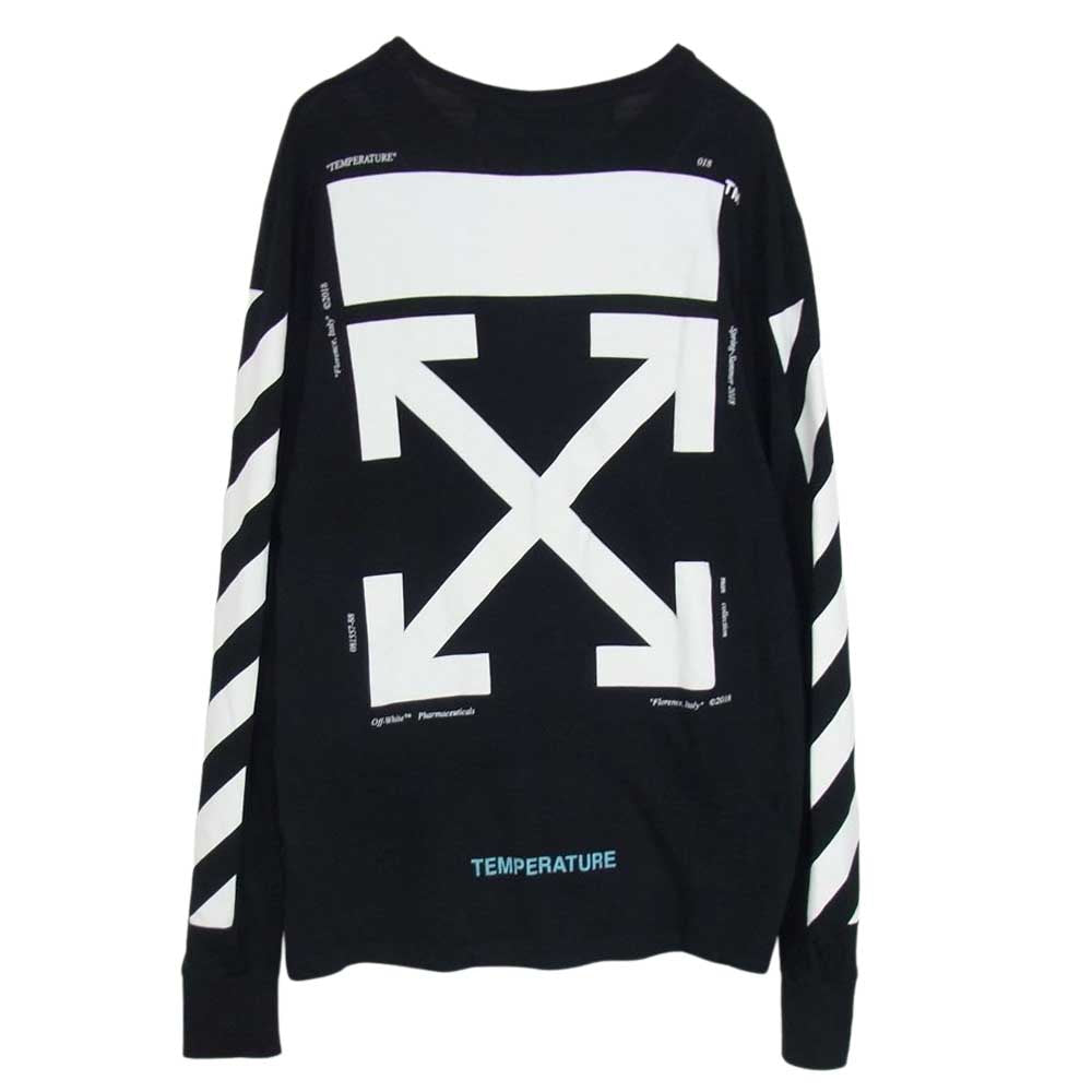 OFF-WHITE オフホワイト 18SS omab001s18001012  DIAG MONALISA L/S TEE モナリザ 長袖 Tシャツ カットソー ブラック系 M【中古】