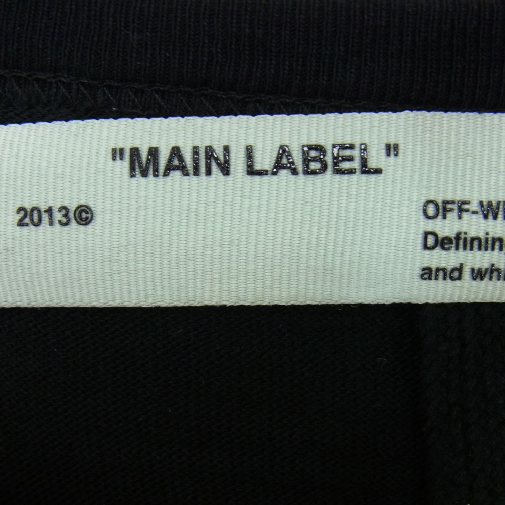OFF-WHITE オフホワイト 18SS omab001s18001012  DIAG MONALISA L/S TEE モナリザ 長袖 Tシャツ カットソー ブラック系 M【中古】