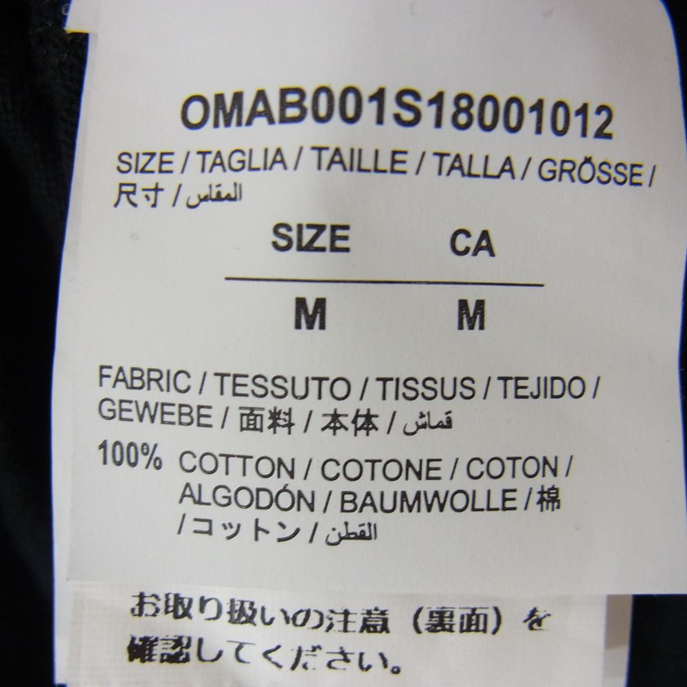 OFF-WHITE オフホワイト 18SS omab001s18001012  DIAG MONALISA L/S TEE モナリザ 長袖 Tシャツ カットソー ブラック系 M【中古】