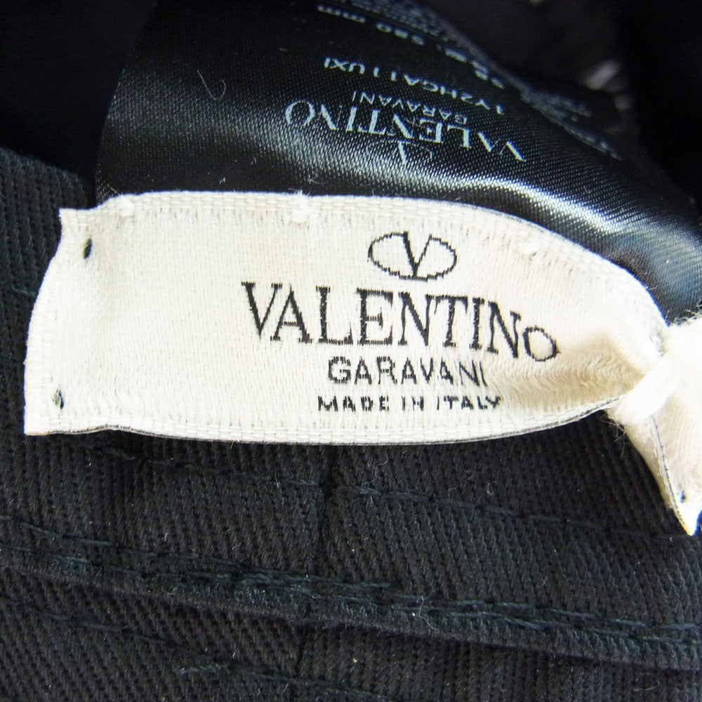 VALENTINO ヴァレンティノ 1y2hga11uxi VLTN バケット ハット ブラック系 58【中古】
