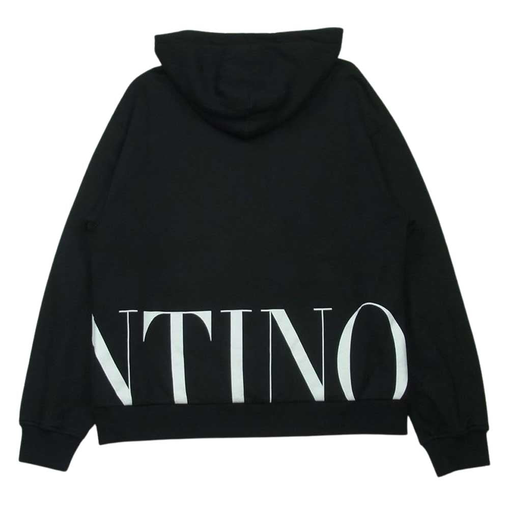 VALENTINO ヴァレンティノ 20AW uv3mf15n6m1 ロゴ プルオーバー スウェット パーカー イタリア製 ブラック系 M【中古】