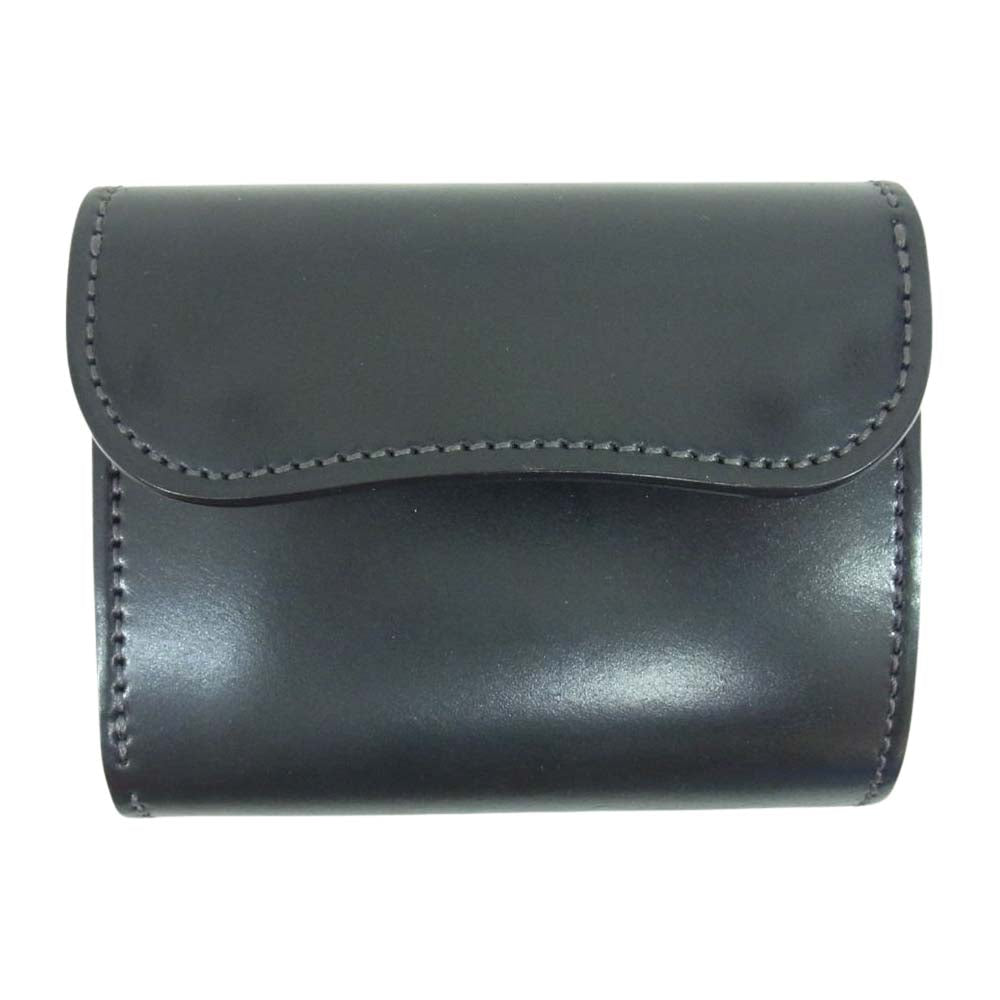 WILDSWANS ワイルドスワンズ タイガースブラザーズ別注 SP-ENO-HC-EB シェルコードバン ENO イーノ サドルプルアップ ウォレット イングリッシュブライドル ブラック系【極上美品】【中古】