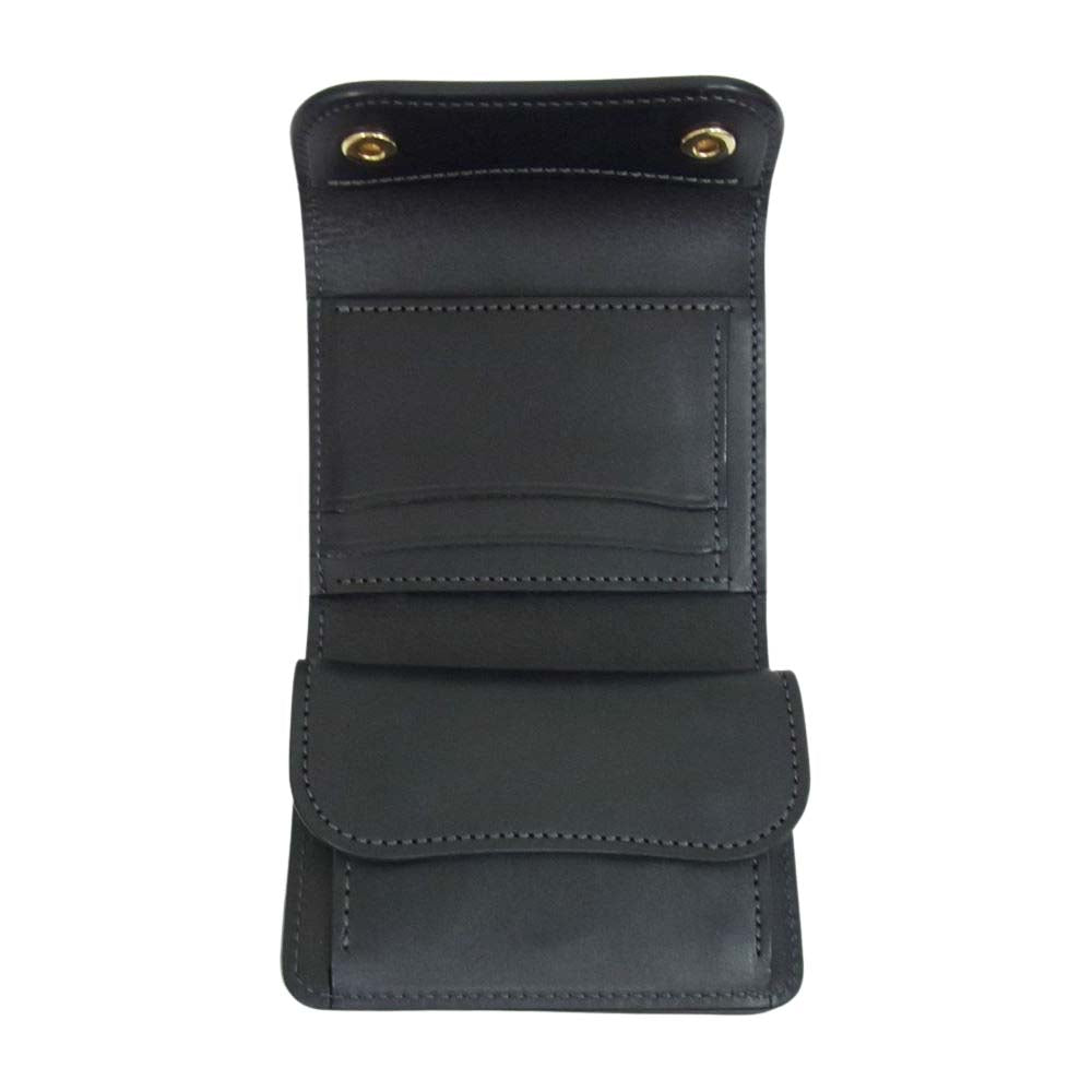 WILDSWANS ワイルドスワンズ タイガースブラザーズ別注 SP-ENO-HC-EB シェルコードバン ENO イーノ サドルプルアップ ウォレット イングリッシュブライドル ブラック系【極上美品】【中古】