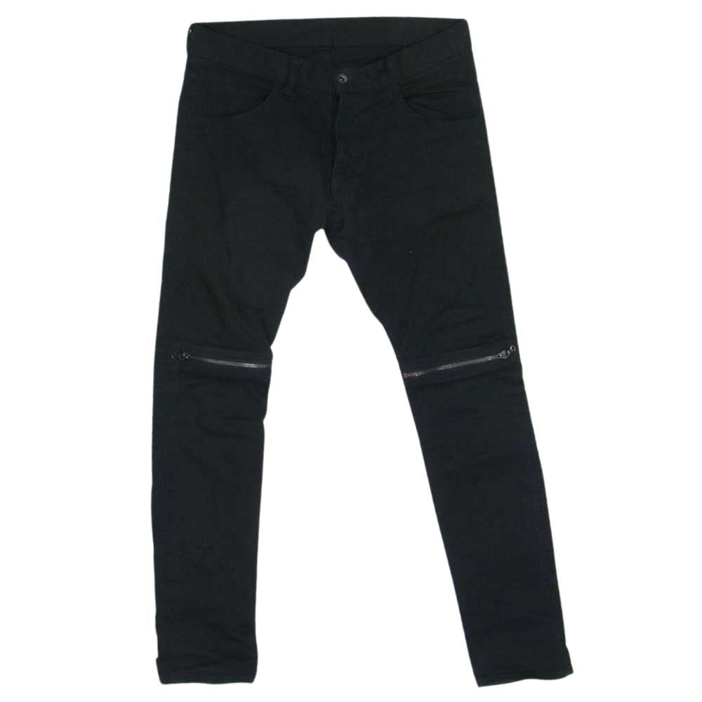 SHAREEF シャリーフ 19712017 ジップ スキニー デニム パンツ ブラック系 2【中古】