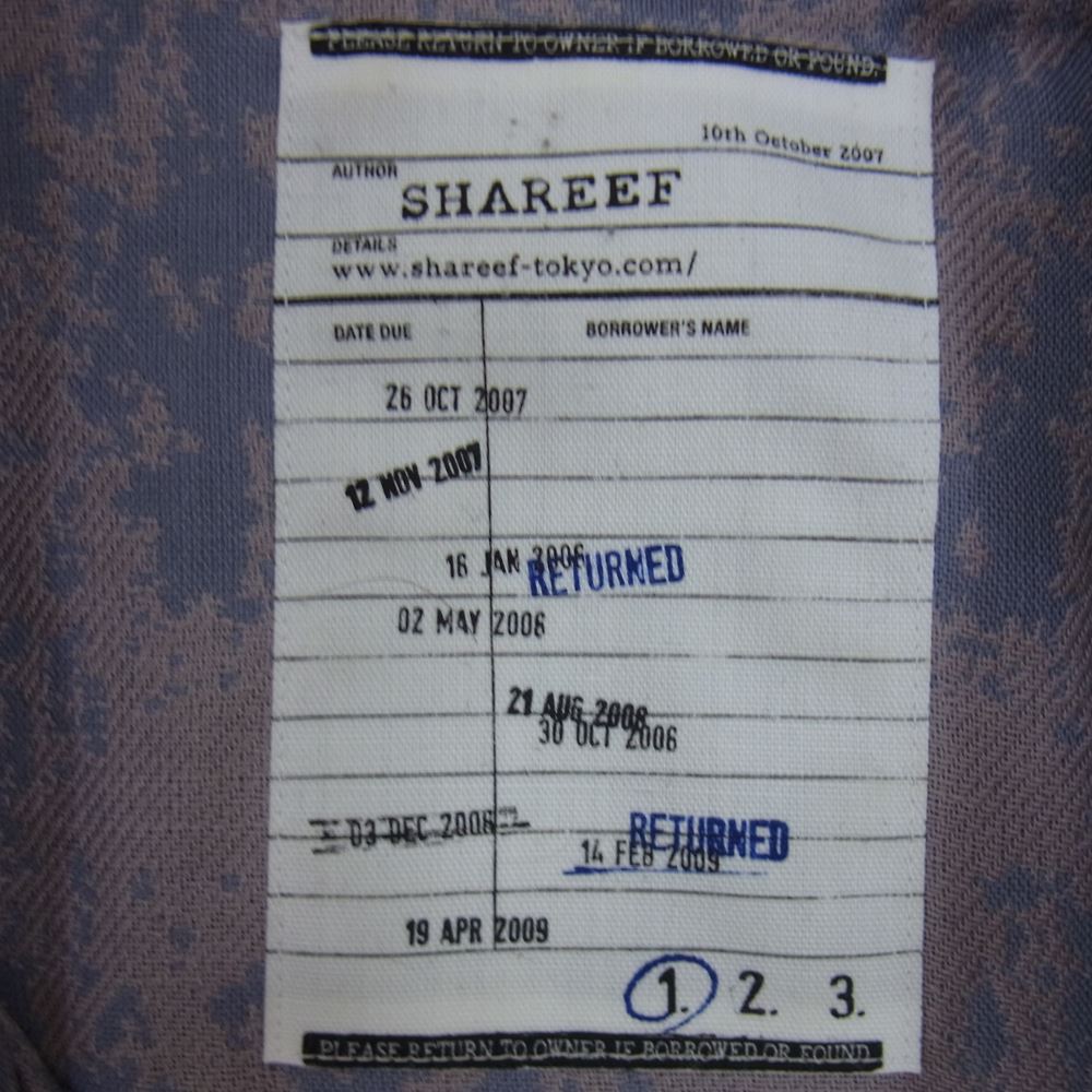 SHAREEF シャリーフ 21713025 ロング シャツ ジャケット グレー系 1【中古】