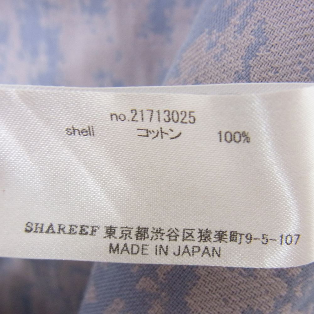 SHAREEF シャリーフ 21713025 ロング シャツ ジャケット グレー系 1【中古】