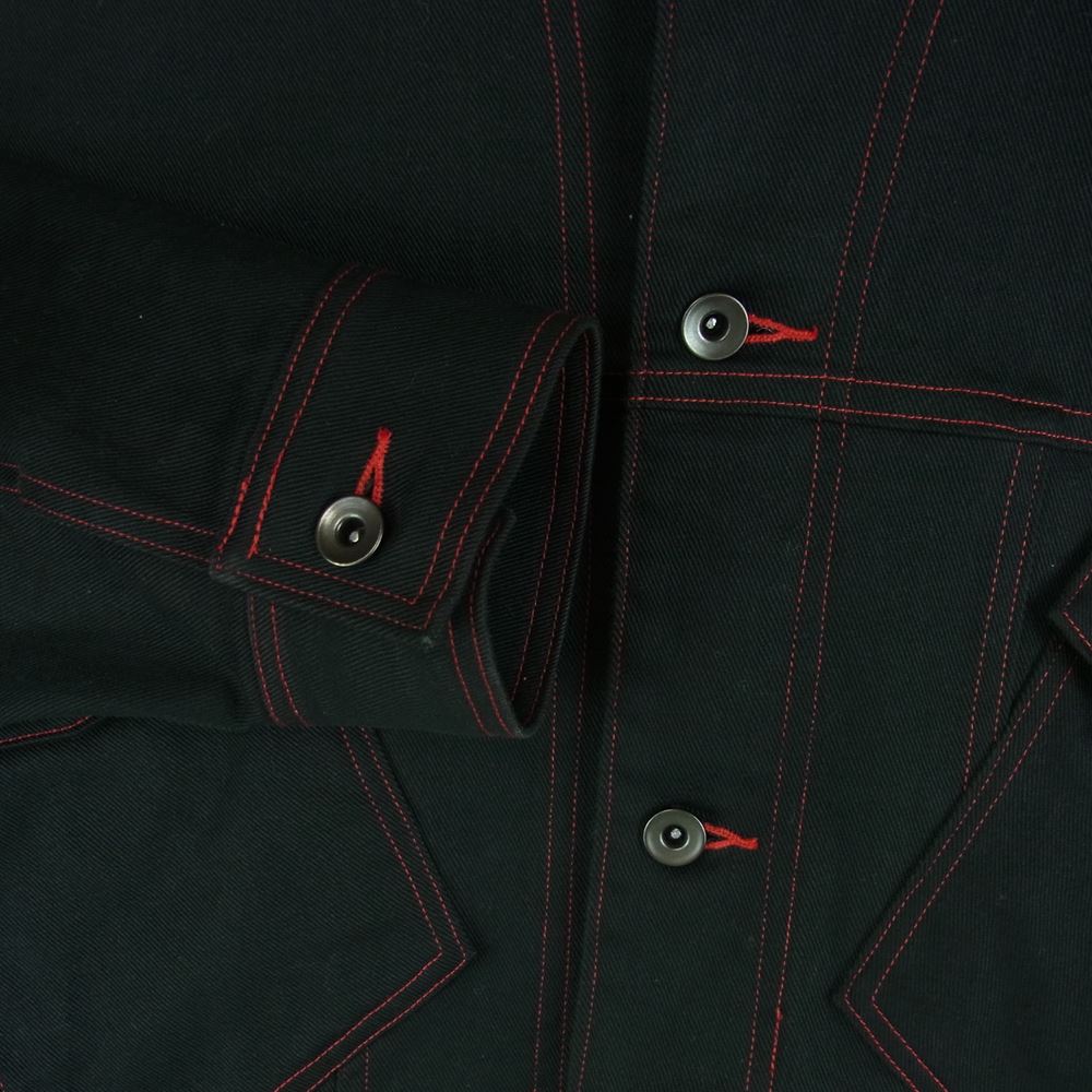 SHAREEF シャリーフ 20311006 ZIP-SLEEVE SHORT BLOUZON ジップスリーブ ショート ブルゾン ジャケット ブラック系【中古】