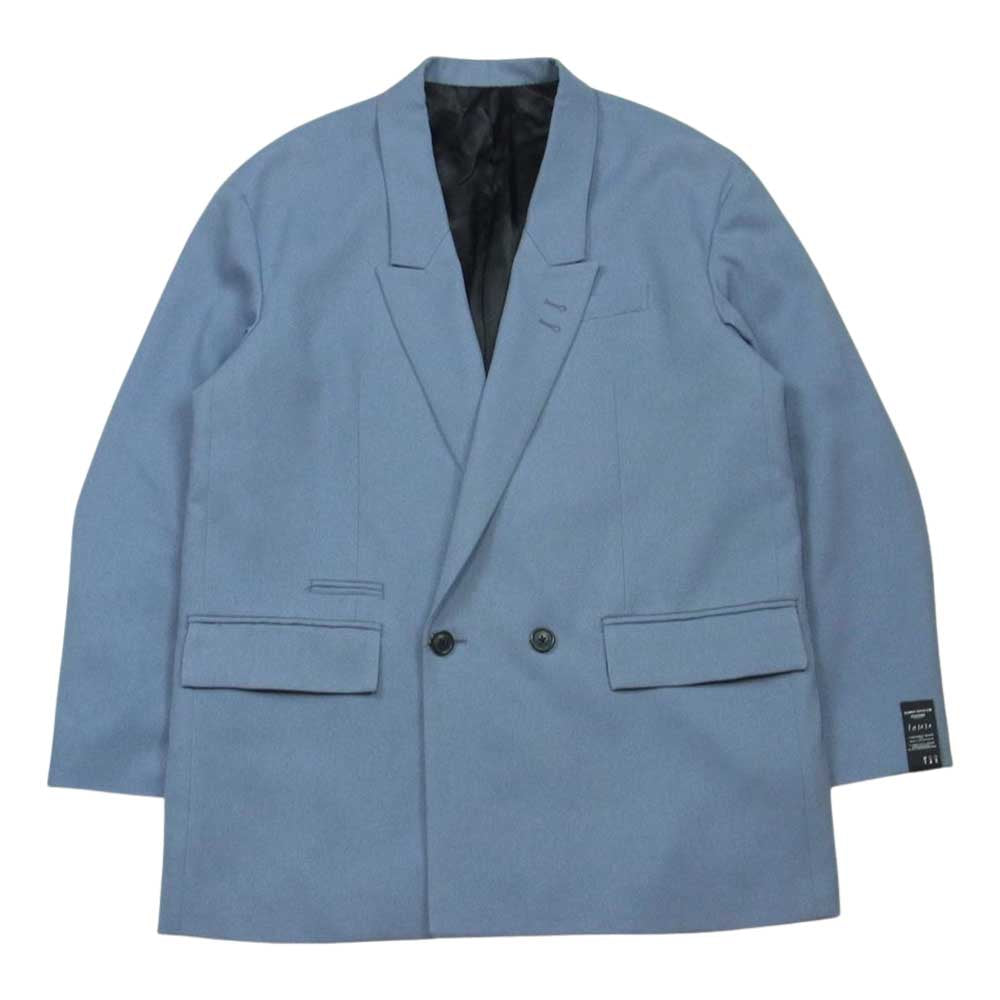 SHAREEF シャリーフ DOUBLE JK ドロップショルダー ダブル ジャケット 日本製 ライトブルー系 グレイッシュライトブルー系【中古】